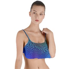 Abstract Circles Lines Colorful Layered Top Bikini Top 