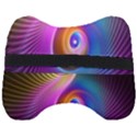 3d Abstract Fractal Bright Head Support Cushion View2