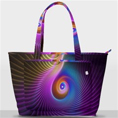 3d Abstract Fractal Bright Back Pocket Shoulder Bag 