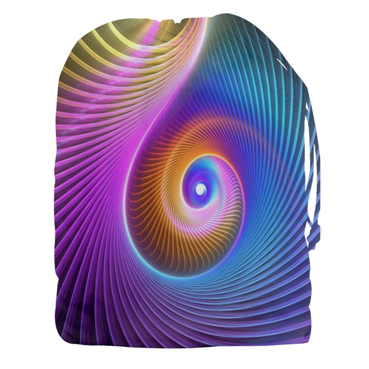 3d Abstract Fractal Bright Drawstring Pouch (XXXL)