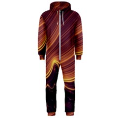 Lines Stripes Background Abstract Hooded Jumpsuit (men)  by Vaneshart