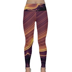 Lines Stripes Background Abstract Lightweight Velour Classic Yoga Leggings by Vaneshart