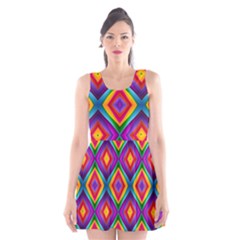 Abstract-b-1 Scoop Neck Skater Dress by ArtworkByPatrick