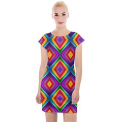 Abstract-b-1 Cap Sleeve Bodycon Dress by ArtworkByPatrick