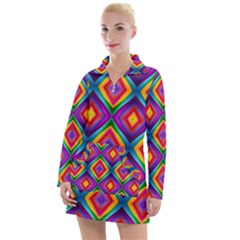 Abstract-b-1 Women s Long Sleeve Casual Dress by ArtworkByPatrick