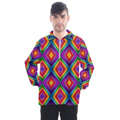 Abstract-b-1 Men s Half Zip Pullover by ArtworkByPatrick