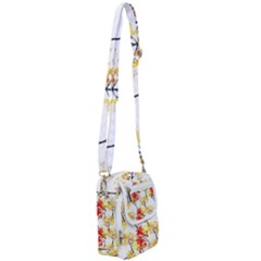 Watercolor Painting Autumn Illustration Autumn Tree Shoulder Strap Belt Bag