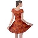 Heart Orange Texture Many Cap Sleeve Dress View2