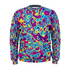 Ripple Motley Colorful Spots Abstract Men s Sweatshirt by Vaneshart