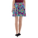 Ripple Motley Colorful Spots Abstract A-Line Pocket Skirt View2