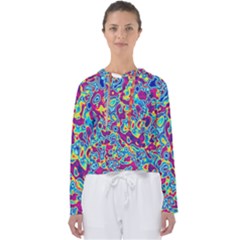 Ripple Motley Colorful Spots Abstract Women s Slouchy Sweat by Vaneshart