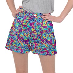 Ripple Motley Colorful Spots Abstract Ripstop Shorts by Vaneshart