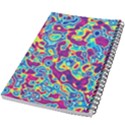 Ripple Motley Colorful Spots Abstract 5.5  x 8.5  Notebook View2