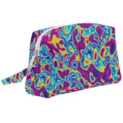 Ripple Motley Colorful Spots Abstract Wristlet Pouch Bag (large) by Vaneshart