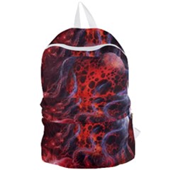 Art Space Abstract Red Line Foldable Lightweight Backpack by Vaneshart