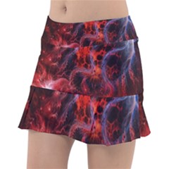 Art Space Abstract Red Line Tennis Skirt by Vaneshart