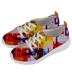 Abstract Lines Shapes Colorful Women s Lightweight Sports Shoes by Vaneshart