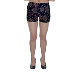 Patterns Abstract Flowers Skinny Shorts by Vaneshart