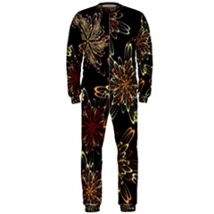 Patterns Abstract Flowers Onepiece Jumpsuit (men)  by Vaneshart