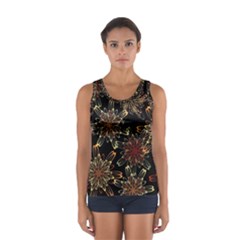 Patterns Abstract Flowers Sport Tank Top  by Vaneshart