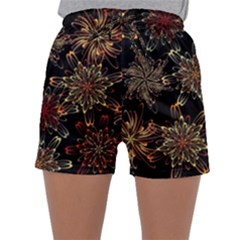 Patterns Abstract Flowers Sleepwear Shorts