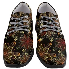 Patterns Abstract Flowers Women Heeled Oxford Shoes