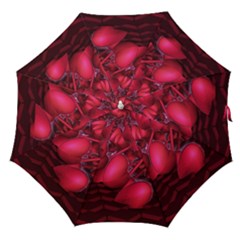 Heart Abstract Shape Pink Light Straight Umbrellas by Vaneshart