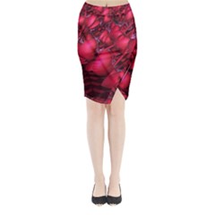 Heart Abstract Shape Pink Light Midi Wrap Pencil Skirt by Vaneshart