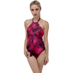 Heart Abstract Shape Pink Light Go With The Flow One Piece Swimsuit by Vaneshart