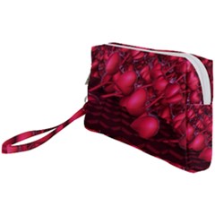 Heart Abstract Shape Pink Light Wristlet Pouch Bag (small) by Vaneshart