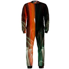 Fireworks Salute Sparks Abstract Lines Onepiece Jumpsuit (men)  by Vaneshart