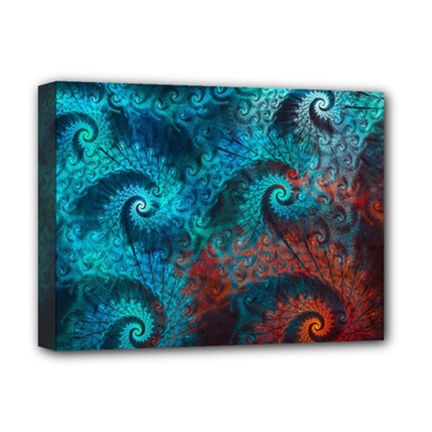 Abstract Patterns Spiral Deluxe Canvas 16  X 12  (stretched)  by Vaneshart