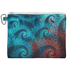 Abstract Patterns Spiral Canvas Cosmetic Bag (xxl) by Vaneshart