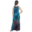 Abstract Patterns Spiral Sleeveless Velour Maxi Dress View2