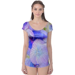 Flowers Abstract Colorful Art Boyleg Leotard  by Vaneshart