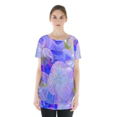 Flowers Abstract Colorful Art Skirt Hem Sports Top by Vaneshart