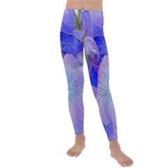 Flowers Abstract Colorful Art Kids  Lightweight Velour Leggings by Vaneshart