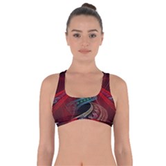 Patterns Red Abstract Got No Strings Sports Bra by Vaneshart