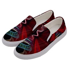 Patterns Red Abstract Men s Canvas Slip Ons