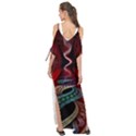 Patterns Red Abstract Maxi Chiffon Cover Up Dress View2