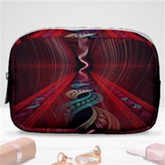 Patterns Red Abstract Make Up Pouch (small)