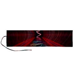 Patterns Red Abstract Roll Up Canvas Pencil Holder (l)