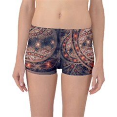 Fractal Patterns Abstract Dark Boyleg Bikini Bottoms by Vaneshart