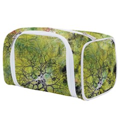 Abstract Spots Lines Green Toiletries Pouch