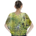 Abstract Spots Lines Green Batwing Chiffon Blouse View2