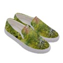 Abstract Spots Lines Green Women s Canvas Slip Ons View3