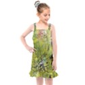 Abstract Spots Lines Green Kids  Overall Dress View1