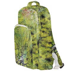 Abstract Spots Lines Green Double Compartment Backpack by Vaneshart