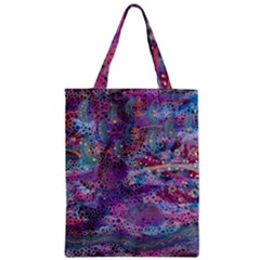 Stains Circles Watercolor Colorful Abstract Zipper Classic Tote Bag by Vaneshart