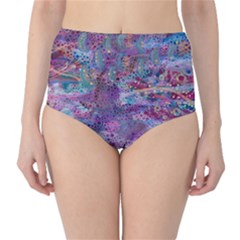 Stains Circles Watercolor Colorful Abstract Classic High-waist Bikini Bottoms by Vaneshart